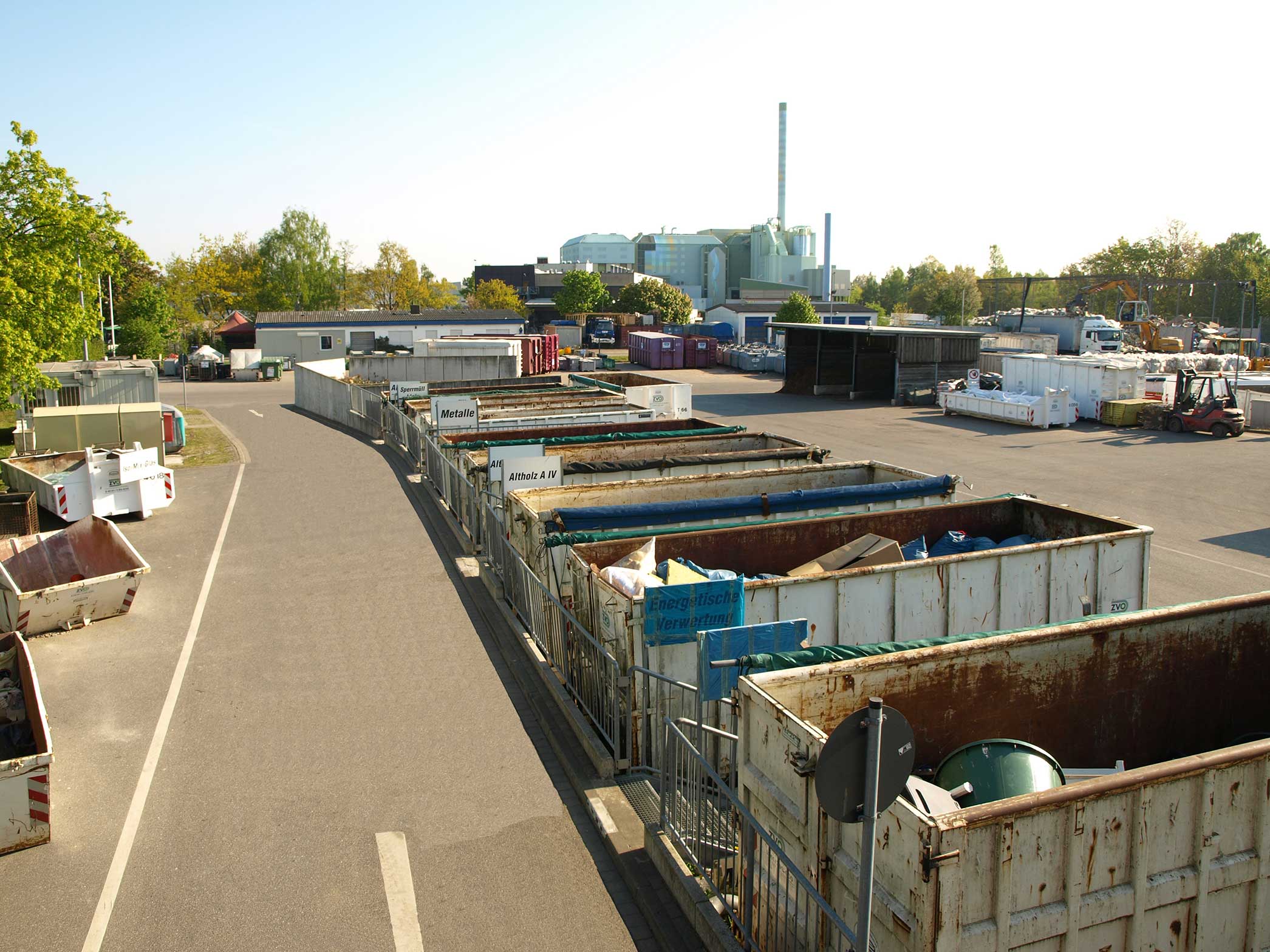 Recyclinghof Neustadt mit Müllheizkrafwerk