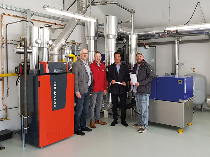 ZVO Energie GmbH nimmt neue Wärmeanlage in Techau in Betrieb